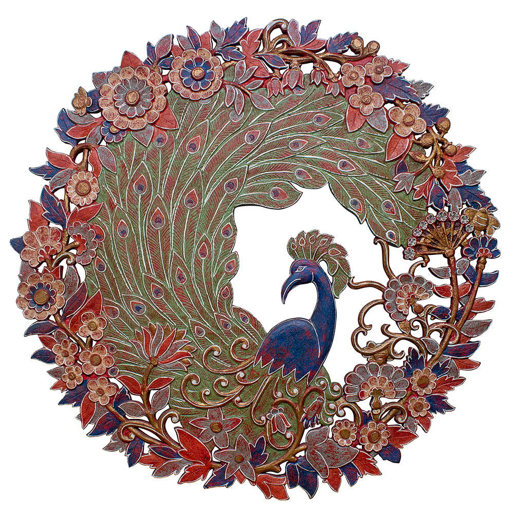 Carved Decorative Panel "Cendrawasih" - 40 Inches