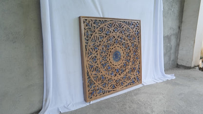 Carved Decorative Panel "Tropis" - 40 x 40 inches