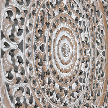 Carved Decorative Panel "Sakura" - Antic Wash - 23 Inches