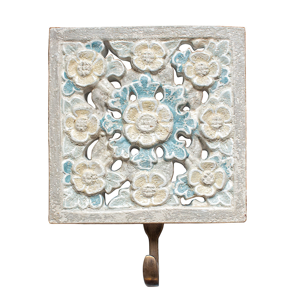 Carved Hanger 'Ayana' - Blue