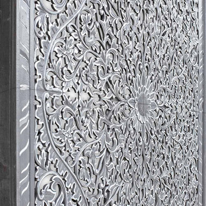 bed headboard seruni white wash bali design hand carved hand made home decorative house furniture wood material bed headboard design bed headboard ideas bed headboard panels worldwide shipping